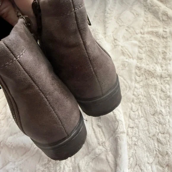 Bare Traps Yuno Brown Ankle Boots Women's 8M Slouch Ruched Zipper Casual Fall - Picture 5 of 9